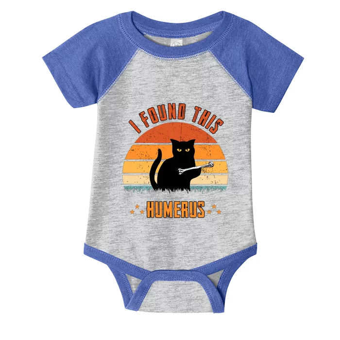 I Found This Humerus Funny Cat Scary Infant Baby Jersey Bodysuit