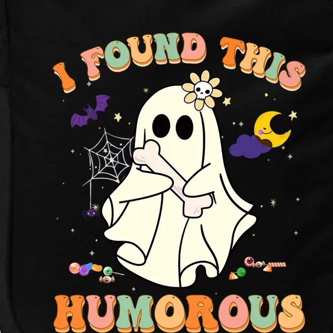 I Found This Humerus Retro Ghost Pun Joke Humorous Halloween Cool Gift Impact Tech Backpack