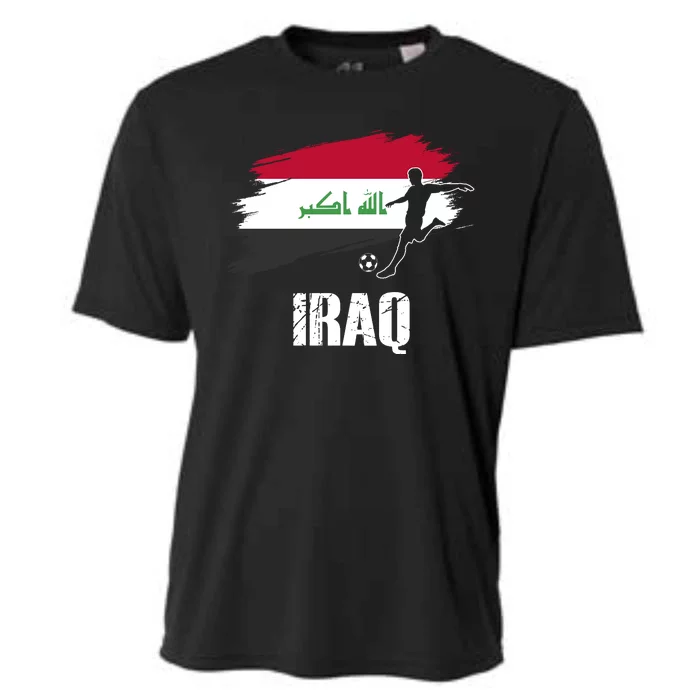 Iraq Football Team Player Flag Cooling Performance Crew T-Shirt