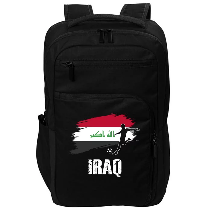 Iraq Football Team Player Flag Impact Tech Backpack