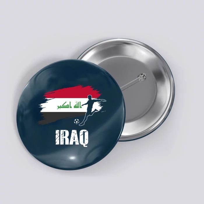 Iraq Football Team Player Flag Button