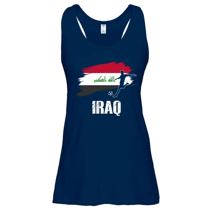 Iraq Football Team Player Flag Ladies Essential Flowy Tank