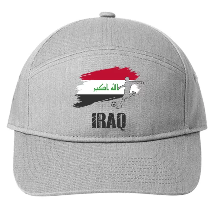 Iraq Football Team Player Flag 7-Panel Snapback Hat