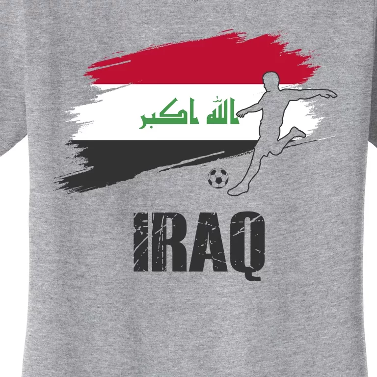 Iraq Football Team Player Flag Women's T-Shirt