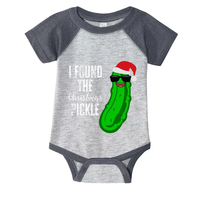 I Found the Christmas Pickle Funny Gift Infant Baby Jersey Bodysuit