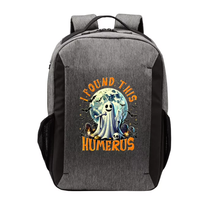 I Found This Humerus Funny Ghost Halloween Humorous Gift Vector Backpack