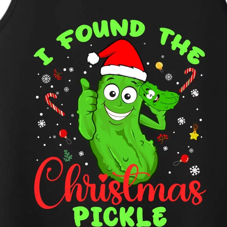 I Found The Christmas Pickle Funny Xmas Party Gift Performance Tank