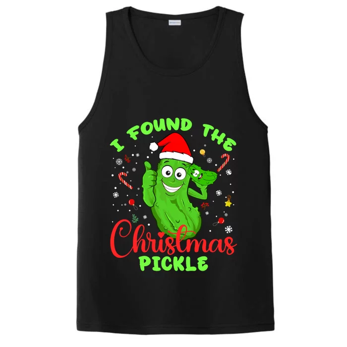 I Found The Christmas Pickle Funny Xmas Party Gift Performance Tank