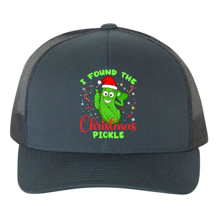 I Found The Christmas Pickle Funny Xmas Party Gift Yupoong Adult 5-Panel Trucker Hat