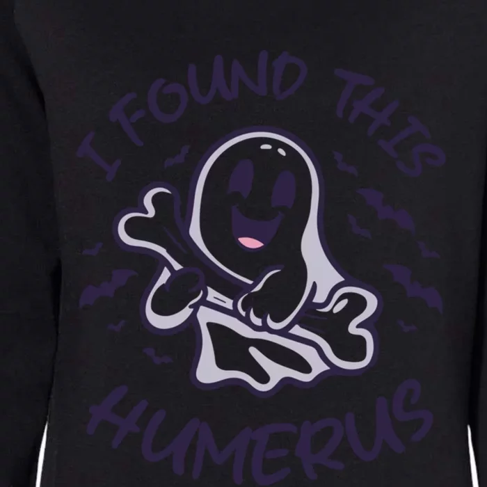 I Found This Humerus Halloween Ghost Bone Humorous Funny Meaningful Gift Womens California Wash Sweatshirt