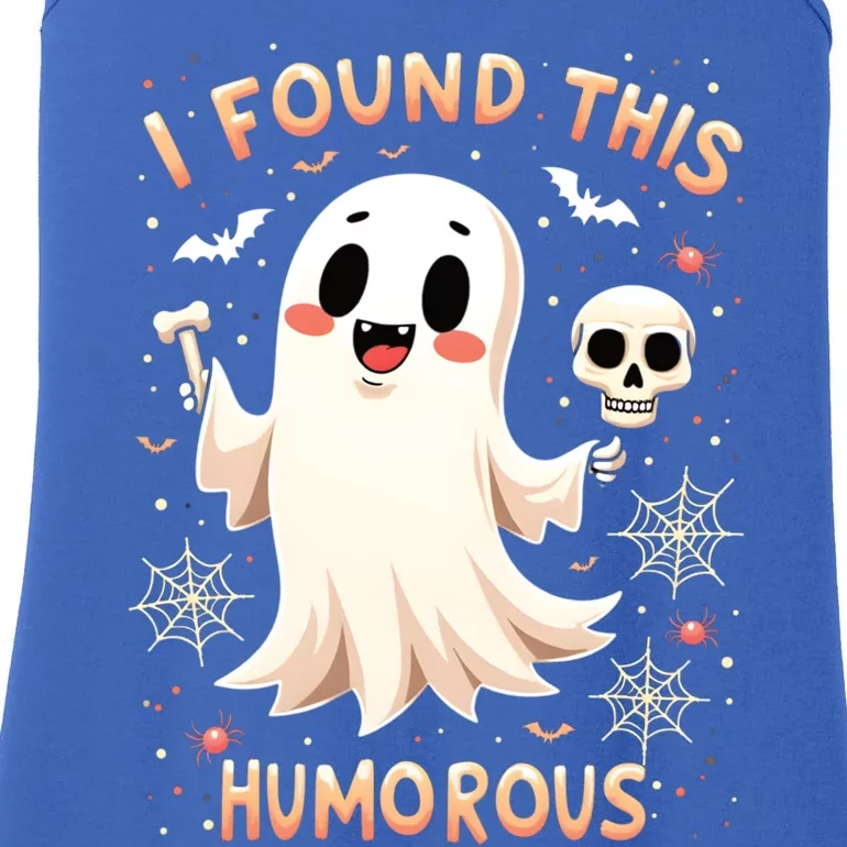 I Found This Humorous Halloween Ghost Design Cool Gift Ladies Essential Tank