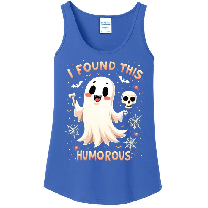 I Found This Humorous Halloween Ghost Design Cool Gift Ladies Essential Tank