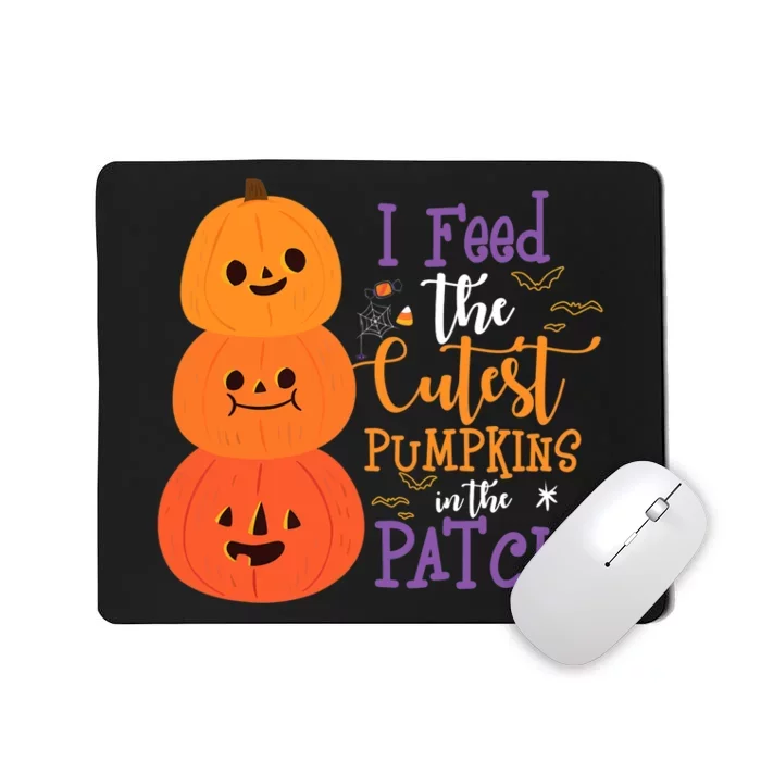 I Feed The Cutest Pumpkins In The Patch Halloween Lunch Lady Mousepad