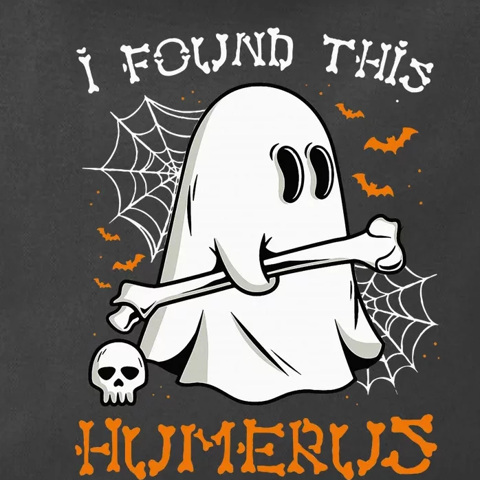 I Found This Humerus Pun Joke Humorous Halloween Zip Tote Bag