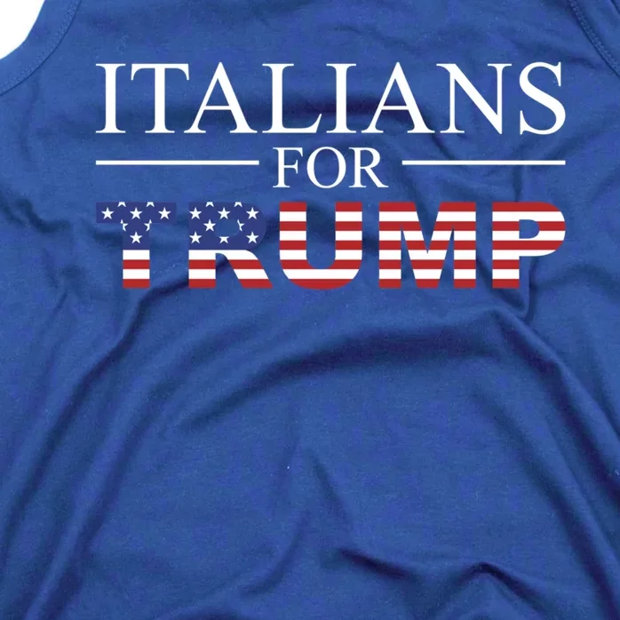 Italians For Trump Donald Trump 2024 Elections Gift Tank Top