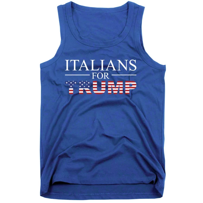 Italians For Trump Donald Trump 2024 Elections Gift Tank Top