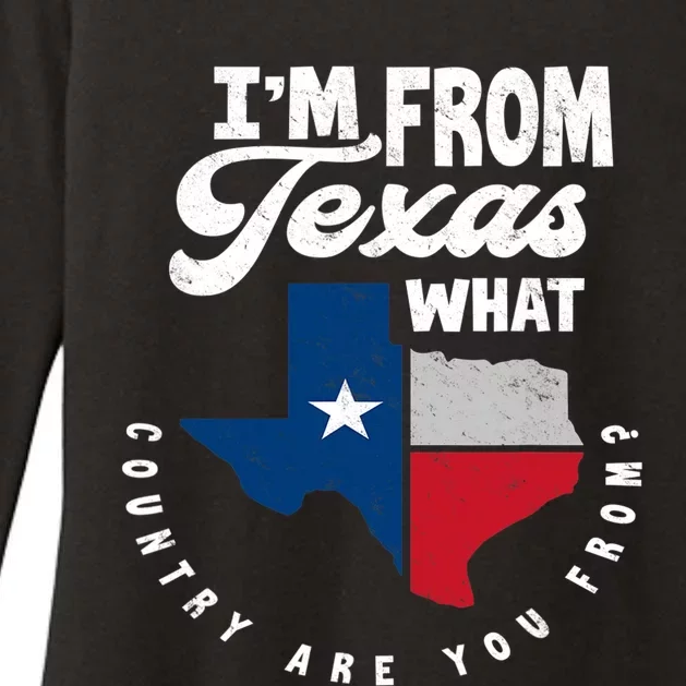 I'm From Texas What Country Are From Proud Texan Womens CVC Long Sleeve Shirt