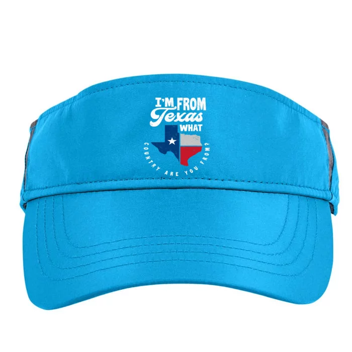 I'm From Texas What Country Are From Proud Texan Adult Drive Performance Visor