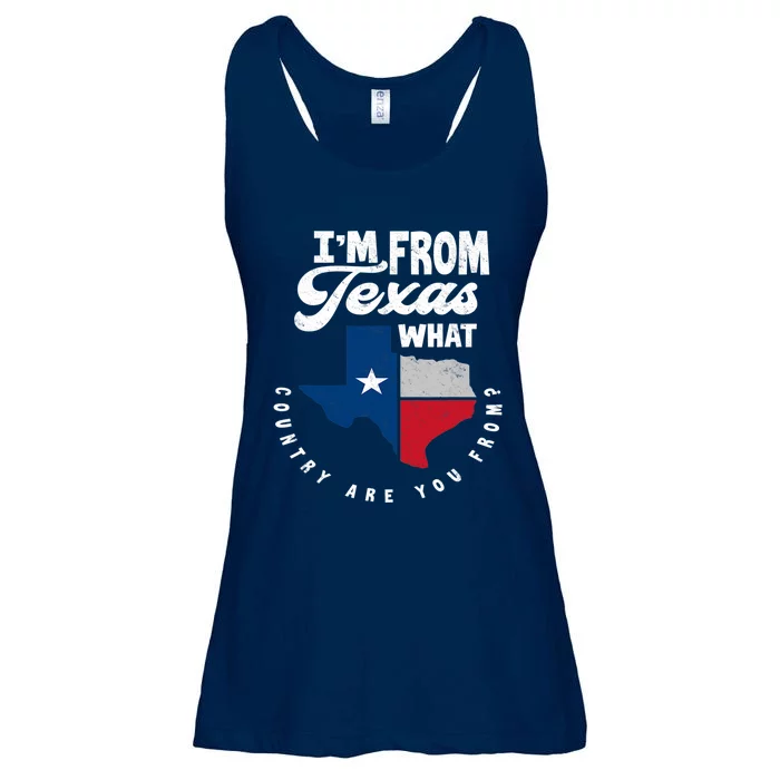 I'm From Texas What Country Are From Proud Texan Ladies Essential Flowy Tank