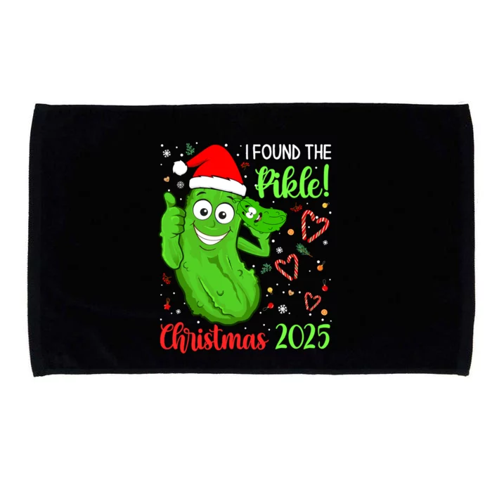 I Found The Pickle Christmas 2025 Funny Xmas Party Gift Microfiber Hand Towel