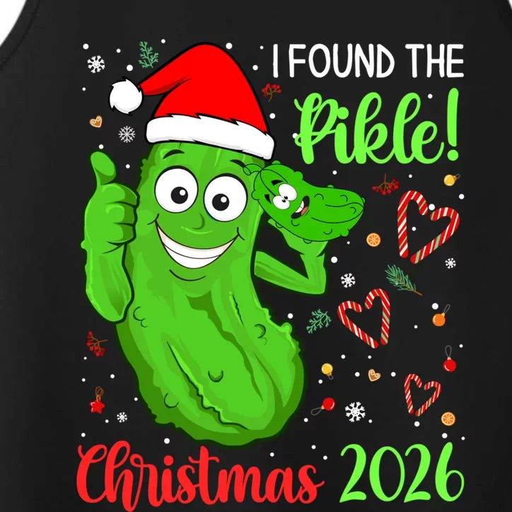 I Found The Pickle Christmas 2026 Funny Xmas Party Meaningful Gift Performance Tank