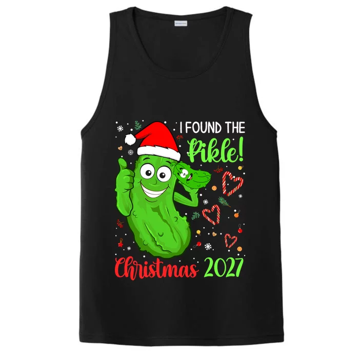 I Found The Pickle Christmas 2027 Funny Xmas Party Funny Gift Performance Tank