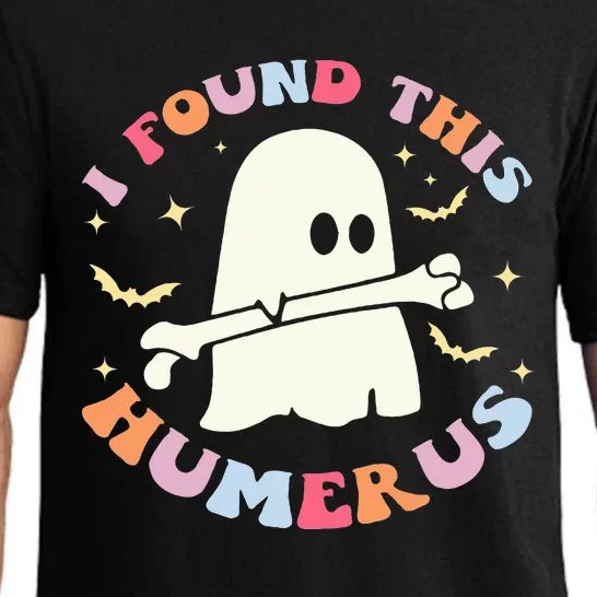 I Found This Humerus Bone Funny Halloween Ghost Nurse Doctor Pajama Set