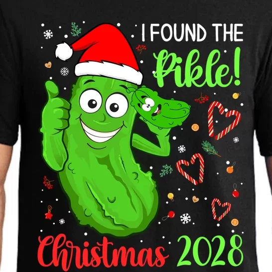 I Found The Pickle Christmas 2028 Funny Xmas Party Gift Pajama Set