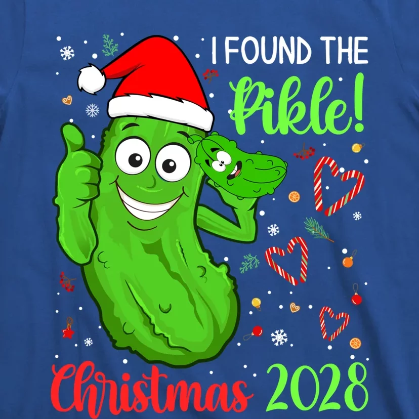 I Found The Pickle Christmas 2028 Funny Xmas Party Gift T-Shirt