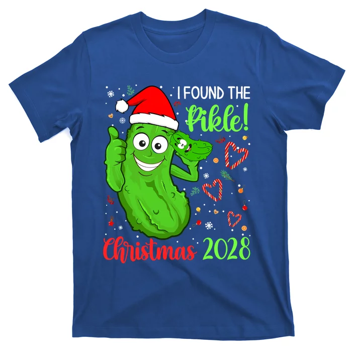 I Found The Pickle Christmas 2028 Funny Xmas Party Gift T-Shirt