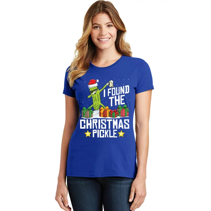 I Found The Christmas Pickle Funny Pickle Dabbing Dill Funny Gift Women's T-Shirt