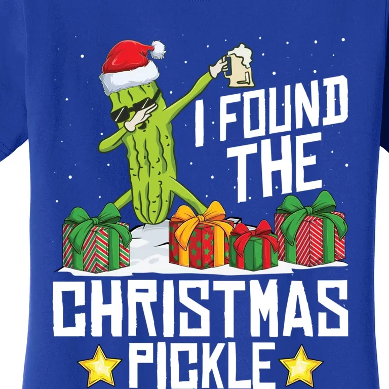 I Found The Christmas Pickle Funny Pickle Dabbing Dill Funny Gift Women's T-Shirt