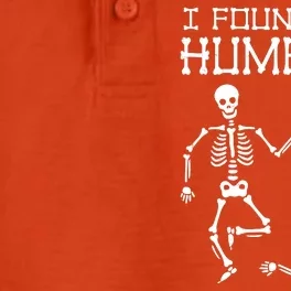 I Found This Humerus Funny Halloween Skeletons Dry Zone Grid Performance Polo