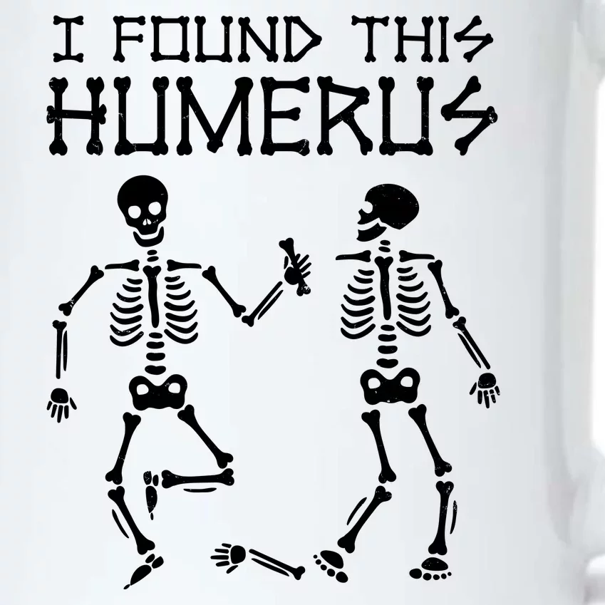 I Found This Humerus Funny Halloween Skeletons Black Color Changing Mug