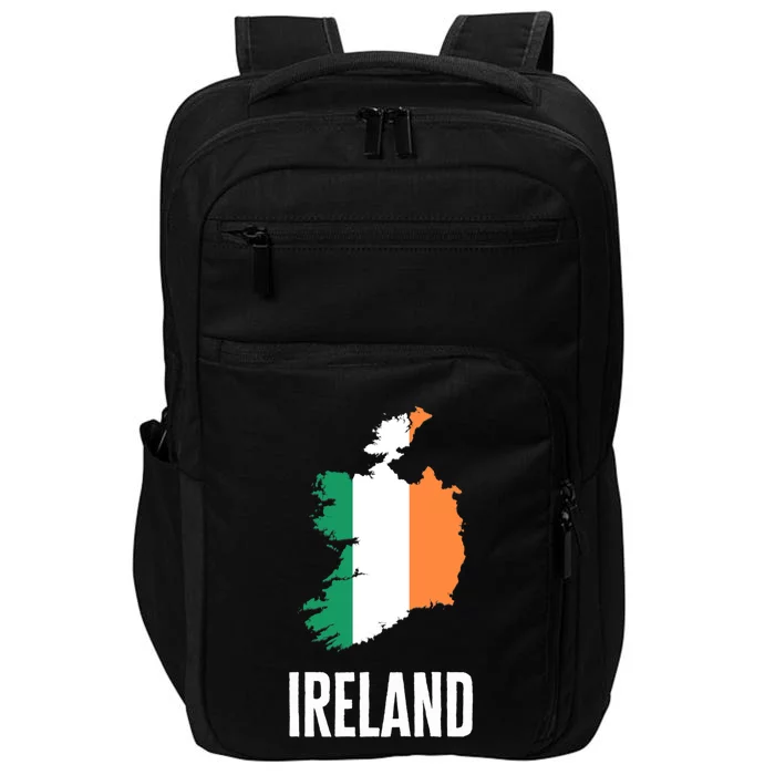 Ireland Flag Travel And Vacation Irish St Patrick's Day Gift Impact Tech Backpack