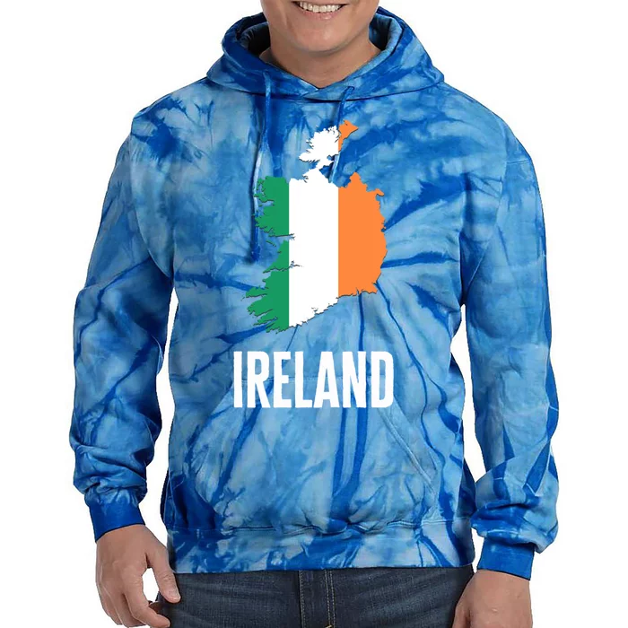 Ireland Flag Travel And Vacation Irish St Patrick's Day Gift Tie Dye Hoodie