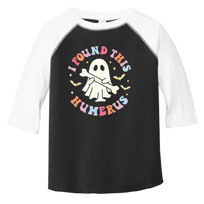 I Found This Humerus Pun Joke Humorous Halloween Costume Toddler Fine Jersey T-Shirt