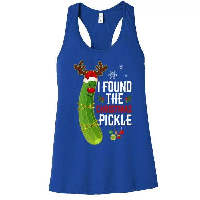 I Found The Christmas Pickle Gift Women's Racerback Tank