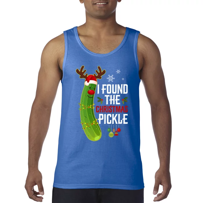 I Found The Christmas Pickle Gift Tank Top