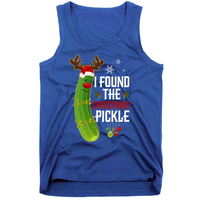 I Found The Christmas Pickle Gift Tank Top