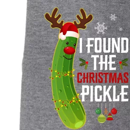 I Found The Christmas Pickle Gift Doggie 3-End Fleece Hoodie