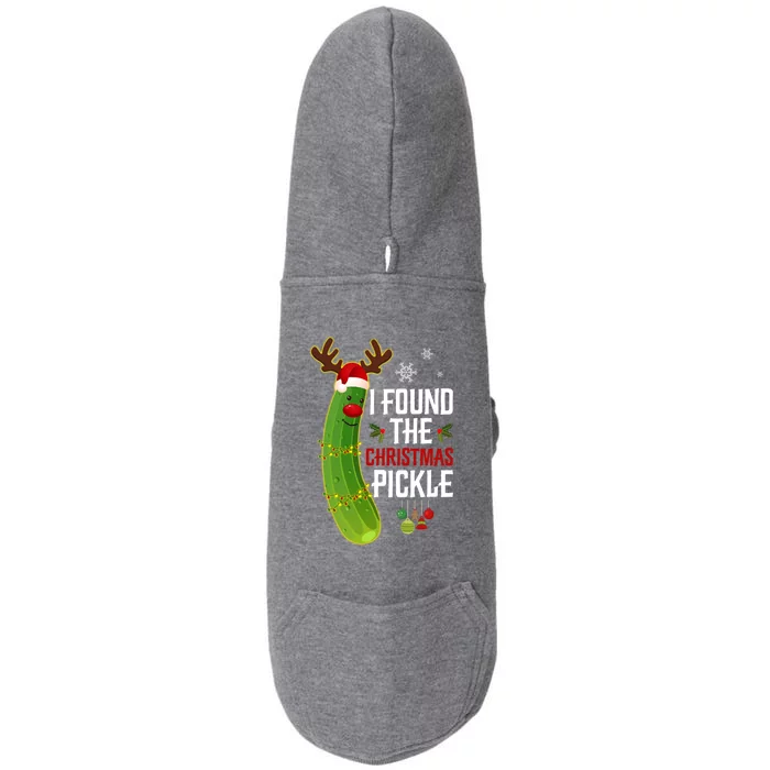 I Found The Christmas Pickle Gift Doggie 3-End Fleece Hoodie