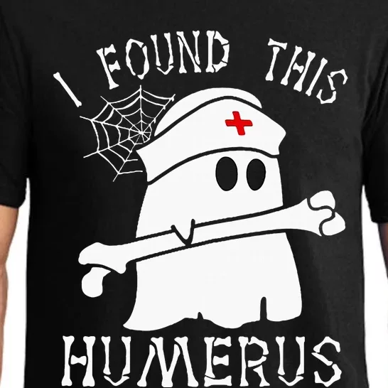 I Found This Humerus Funny Ghost Nurse Halloween Pajama Set