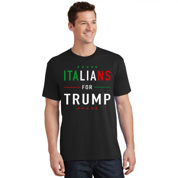 Italians For Trump Pro Trump Italiano Supporter T-Shirt