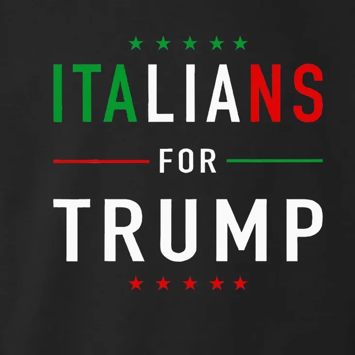 Italians For Trump Pro Trump Italiano Supporter Toddler Hoodie