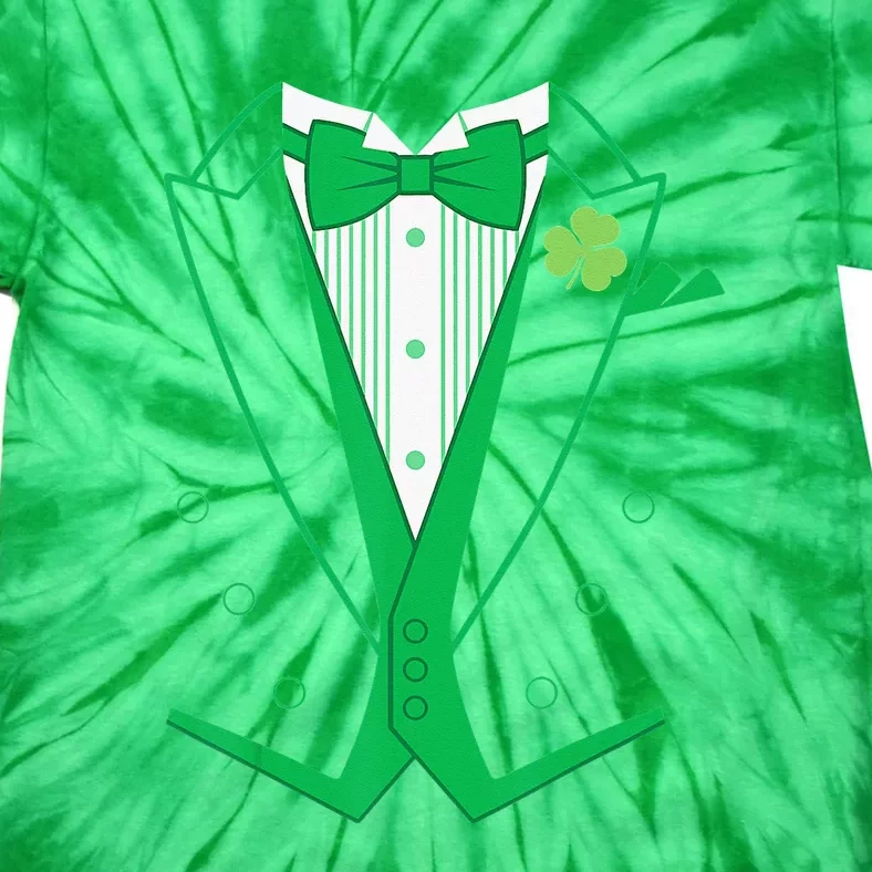 Irish Formal Tuxedo Funny St. Patrick's Day Tie-Dye T-Shirt