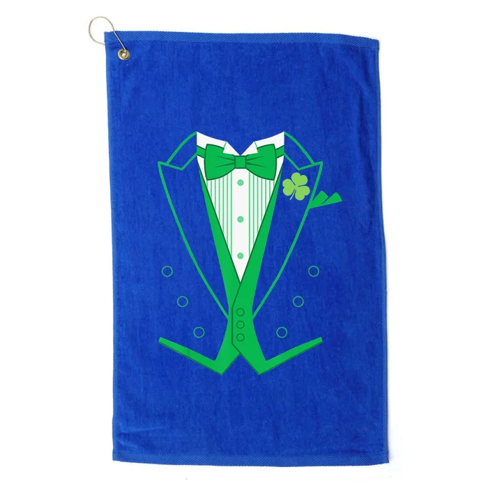 Irish Formal Tuxedo Funny St. Patrick's Day Platinum Collection Golf Towel