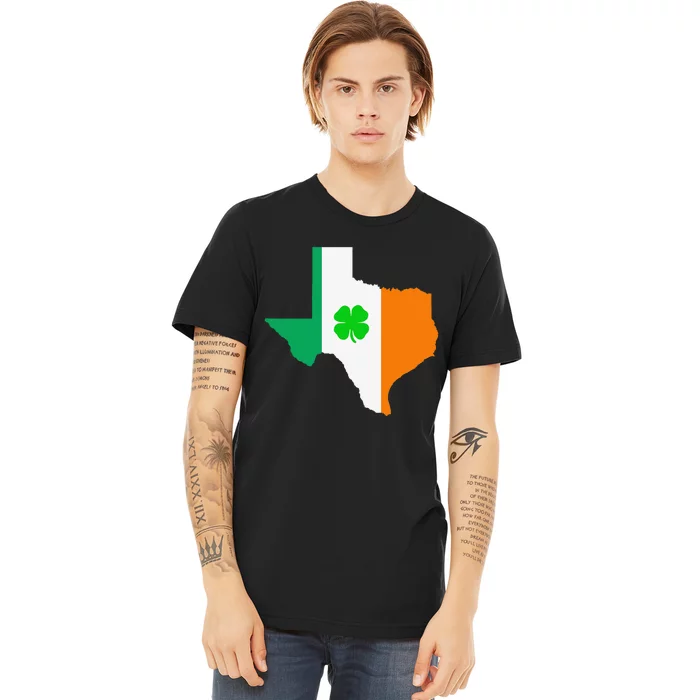 Irish Flag Texas State St Patrick's Day Premium T-Shirt