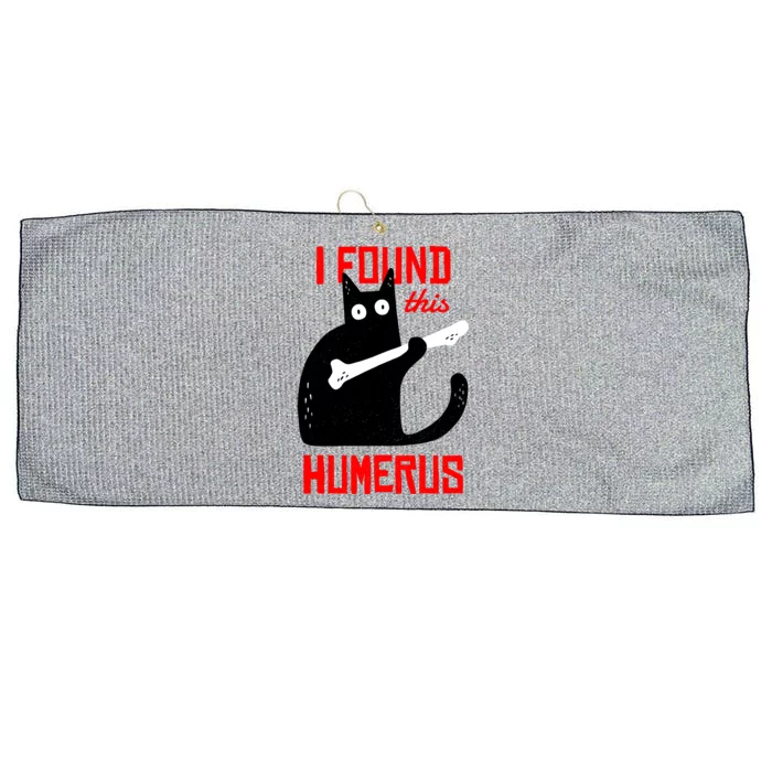 I Found This Humerus Funny Cat Anatomy Large Microfiber Waffle Golf Towel