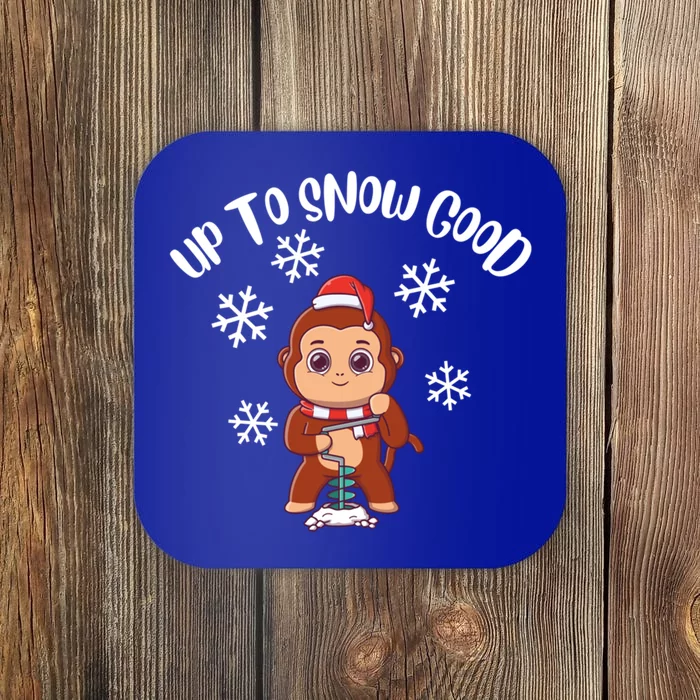 Ice Fishing Up To Snow Good Cute Gift Coaster